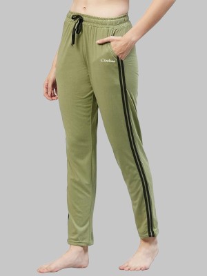 Clothmaster Solid Women Green Track Pants