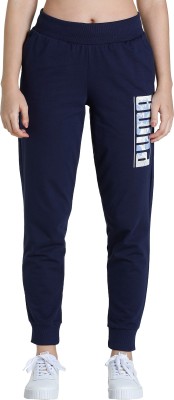 PUMA Printed Women Blue Track Pants