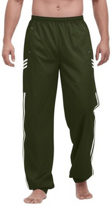 tannu collection Striped Men Green Track Pants