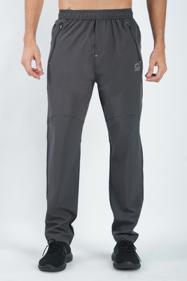 GOTO Self Design Men Grey Track Pants