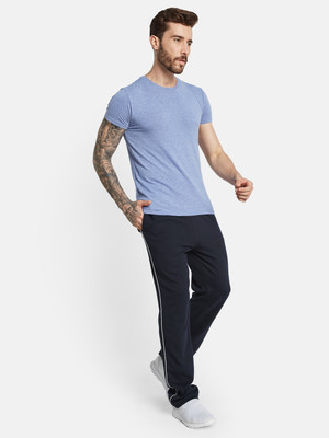 Octave Solid Men Blue Track Pants