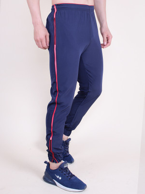 25DEGREE N Striped Men Dark Blue Track Pants