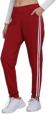 HARSHITA MART Solid Women Maroon Track Pants