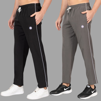 Pyro Spirit Self Design Men Black, Grey Track Pants