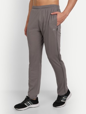 Zeffit Striped Men Silver Track Pants