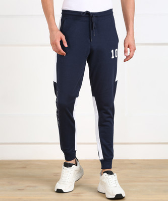 Billion Colorblock Men Dark Blue Track Pants