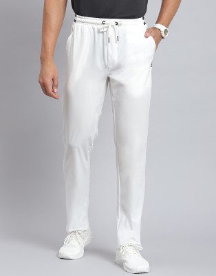 Rock.it Solid Men White Track Pants