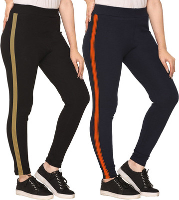 Weboasis Printed Women Black, Dark Blue Track Pants