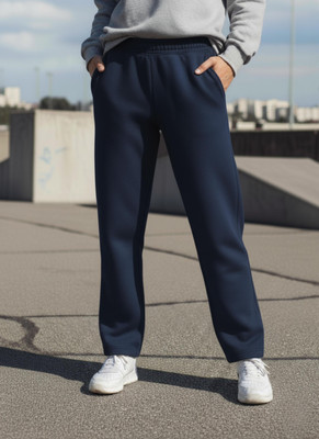 MACK JONNEY Solid Women Dark Blue Track Pants