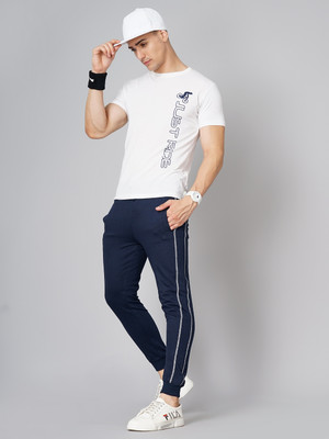 MADSTO Self Design Men Dark Blue Track Pants