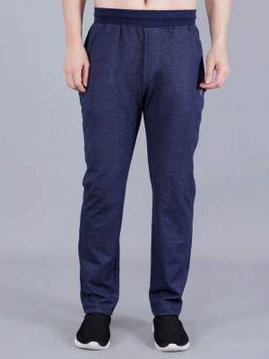 Tf-tex Fro Solid Men Dark Blue Track Pants