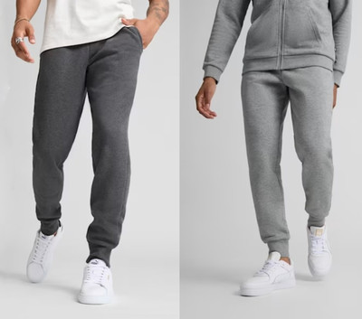 CornerKick Solid Men Silver, Grey Track Pants