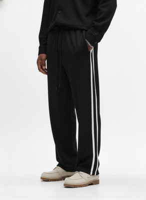Dockstreet Solid Men White Track Pants