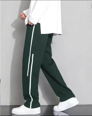 CULISH Striped Men Blue Track Pants