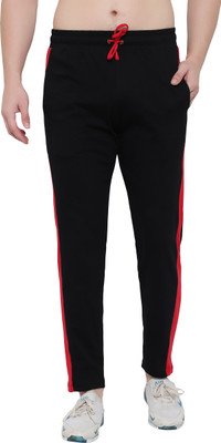 Ayvina Colorblock Men Black Track Pants