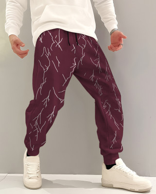 VELGROOVE Printed Men Maroon Track Pants