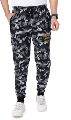 NEO GARMENTS Embroidered, Printed Men Grey Track Pants