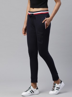 M7 By Metronaut Solid Women Dark Blue Track Pants