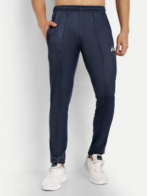 Adrenex Solid Men Dark Blue Track Pants