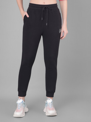 CRIMSOUNE CLUB Solid Women Black Track Pants