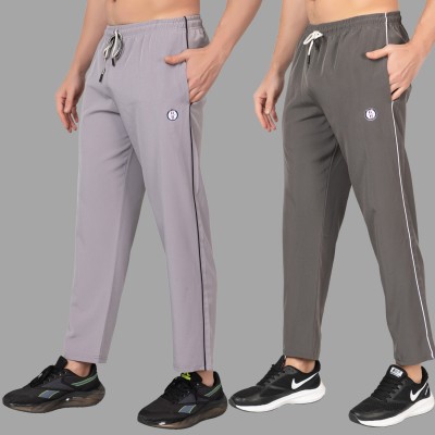 Pyro Spirit Solid Men Grey, Black Track Pants