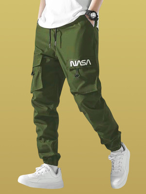 GIBBONTE Self Design Men Olive Track Pants