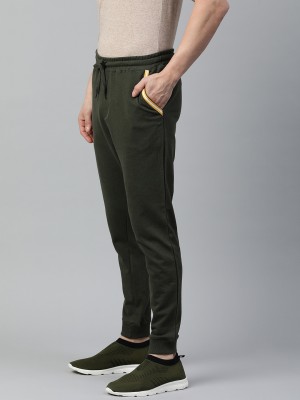 ARDEUR Self Design Men Olive Track Pants