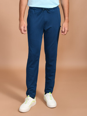 SKYKNIT Solid Men Light Blue Track Pants