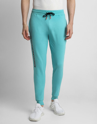 PETER ENGLAND Printed Men Blue Track Pants