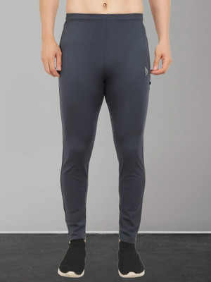 DIHOX Solid Men Grey Track Pants