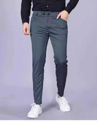 SKUs Self Design Men Grey Track Pants