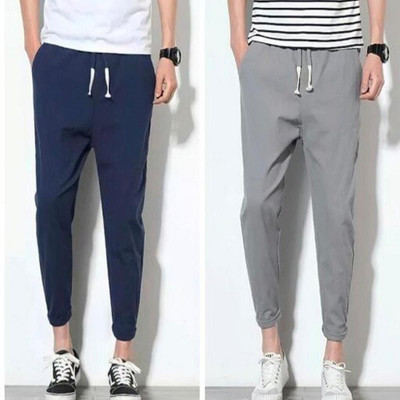 Detour Solid Men Grey, Blue Track Pants