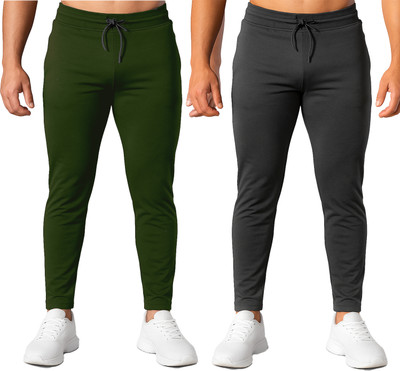 CHENECLOTH Solid Men Green, Grey Track Pants
