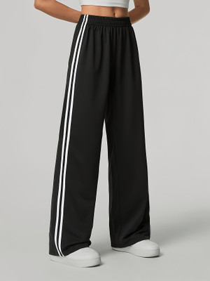 Dockstreet Solid Women White Track Pants
