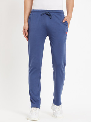 DUKE Solid Men Blue Track Pants