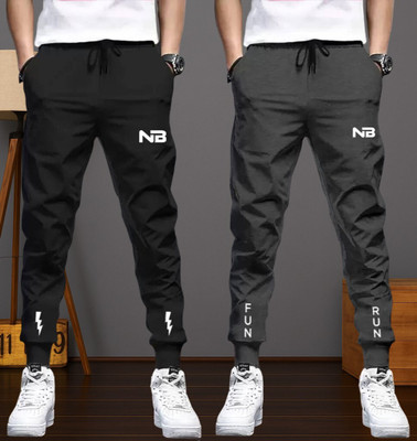 Conway Printed Men Black, Grey Track Pants