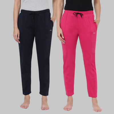Priyansh Enterprises Solid Women Blue, Pink Track Pants