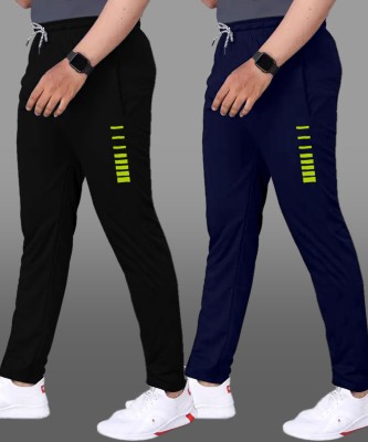 DonBaller Solid Men Black, Blue Track Pants