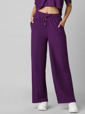 ONLY Relaxed Women Purple Trousers