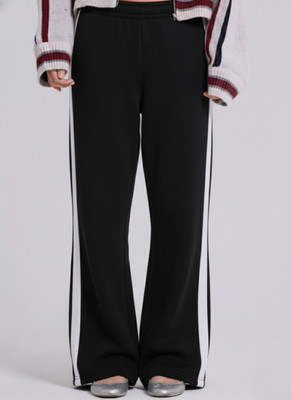 Dockstreet Solid Women Black Track Pants