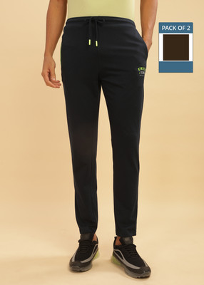 Force NXT Solid Men Grey Track Pants