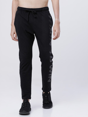 HIGHLANDER Solid Men Black Track Pants