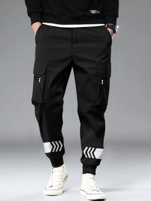 TRIPR Printed Men Black Track Pants