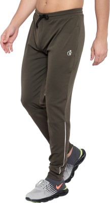 BLUE STAR SHARK Solid Men Olive Track Pants