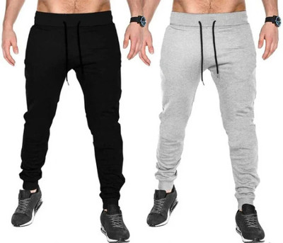 BM TEX Solid Men Black, Grey Track Pants