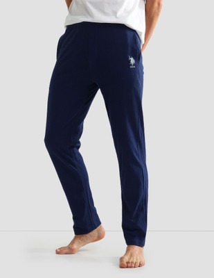 U.S. POLO ASSN. Solid Men Blue Track Pants