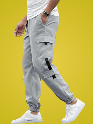 GIBBONTE Self Design Men Grey Track Pants