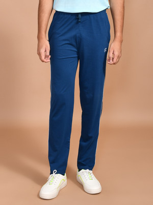 SKYKNIT Solid Men Blue Track Pants