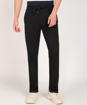 MONTE CARLO Solid Men Black Track Pants