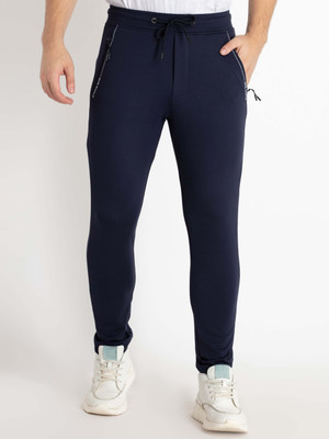 Status Quo Solid Men Blue Track Pants